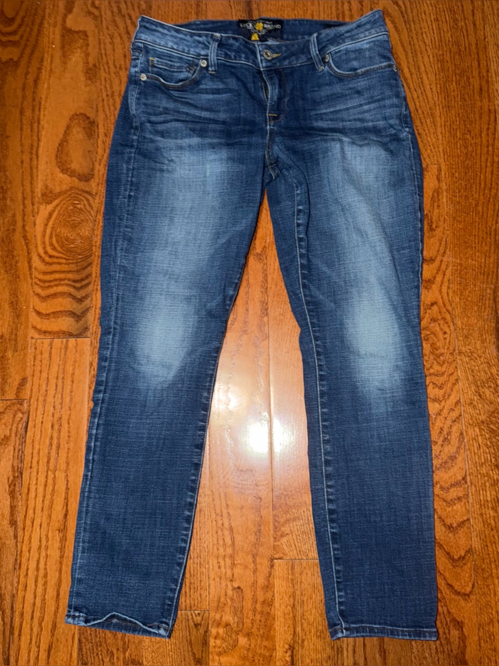 Lucky Brand Women's Blue Cropped Skinny Jeans
